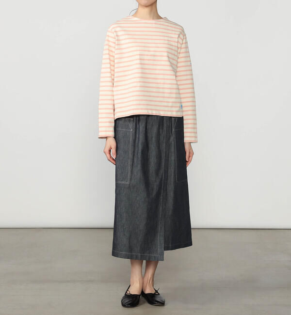  「nicholson & nicholson | デニム ラップスカート WOMEN」|スカート|