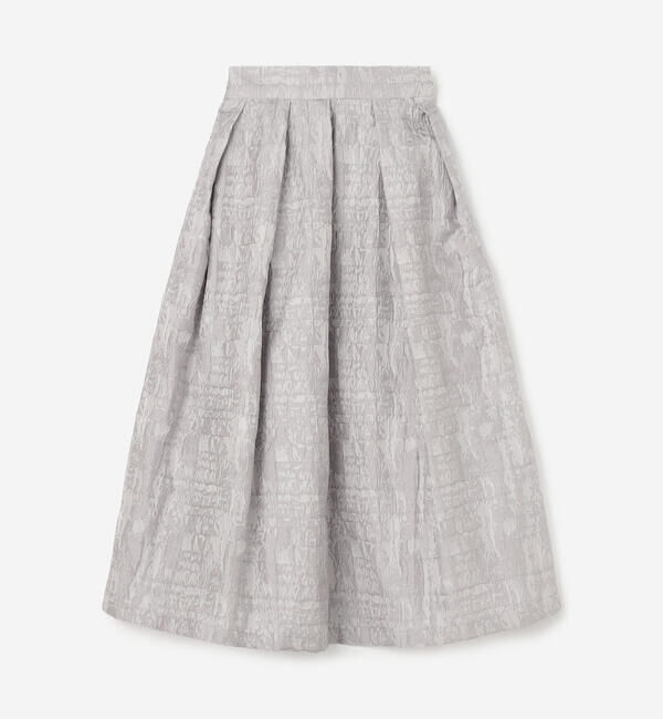  「eunoia | ジャガード タックスカート WOMEN」|スカート|