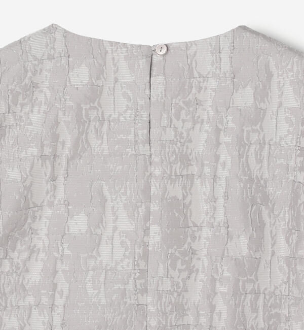  「eunoia | ジャガード パフスリーブブラウス WOMEN」|シャツ・ブラウス|