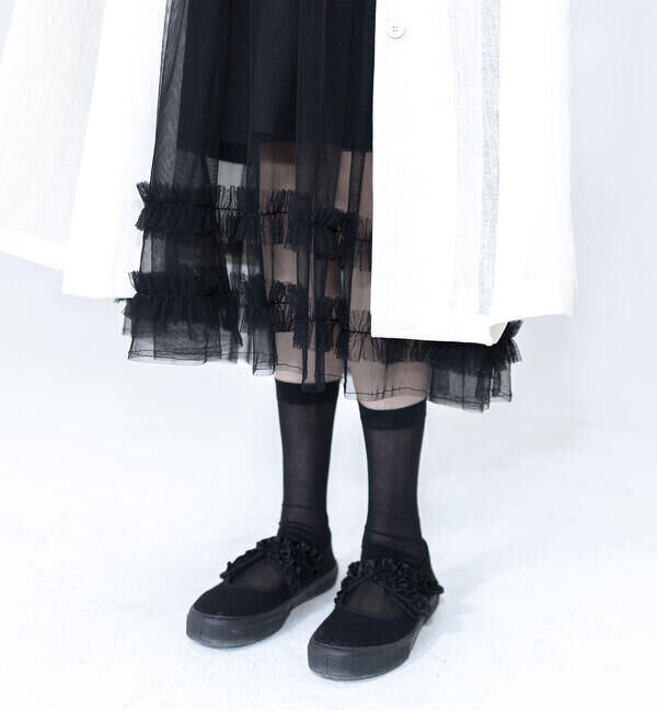  「eunoia | レイヤードメッシュワンピース WOMEN」|ワンピース|