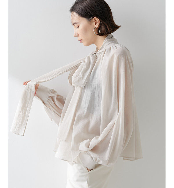  「ローンボウタイブラウス」|シャツ・ブラウス|