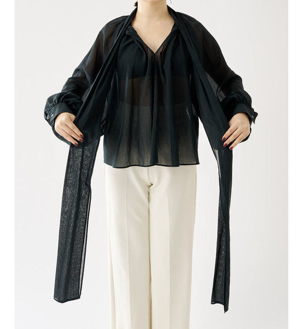  「ローンボウタイブラウス」|シャツ・ブラウス|