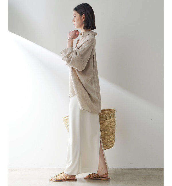  「ジャージーIラインロングスカート」|スカート|