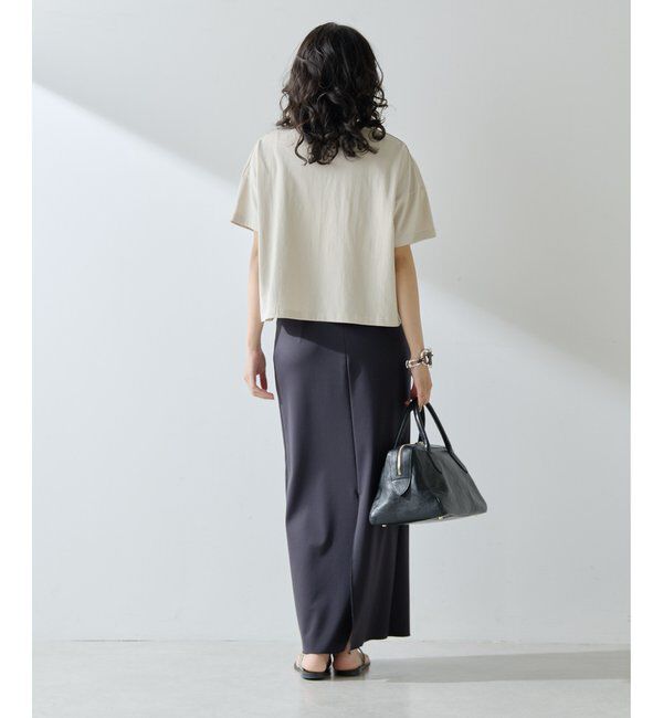  「ジャージーIラインロングスカート」|スカート|