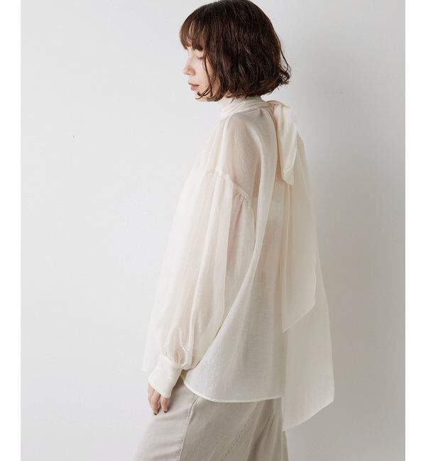  「オーガンザボウブラウス」|シャツ・ブラウス|