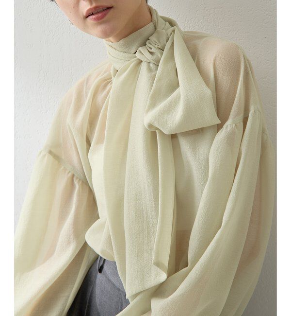  「オーガンザボウブラウス」|シャツ・ブラウス|