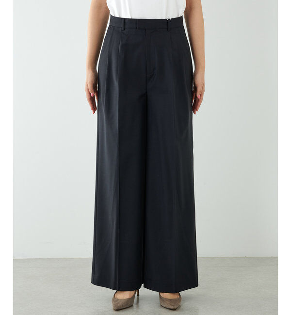 Drawing Numbers「【Drawing Numbers】センタープレスワイドパンツ」|チノ|