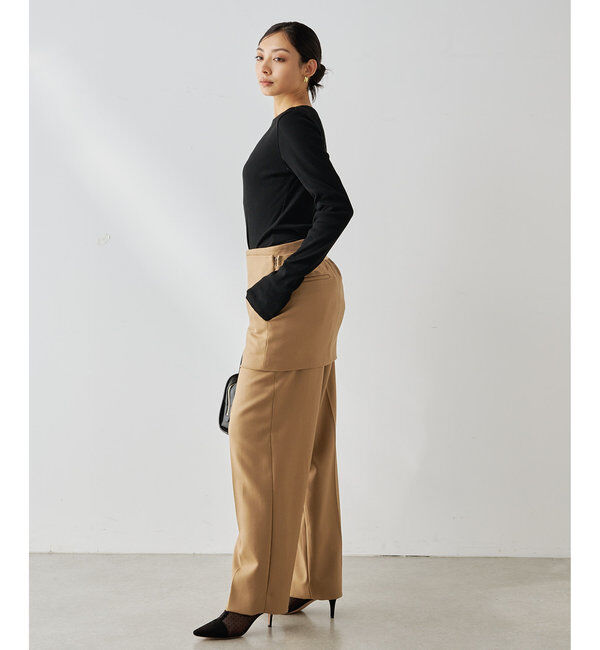  「コットンテレコクルーネックプルオーバー」|Tシャツ・カットソー|