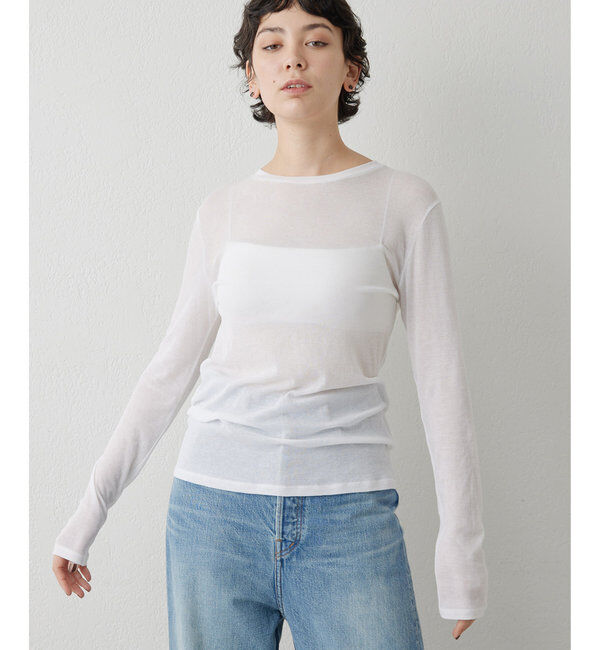  「シアーフライスクルーネックプルオーバー」|Tシャツ・カットソー|