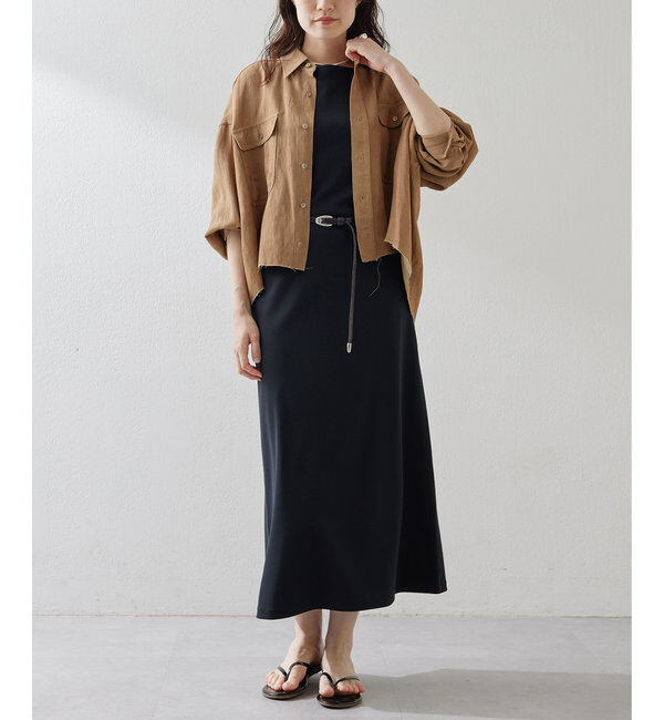  「ツイル顔料染めスクエアシャツ」|シャツ・ブラウス|