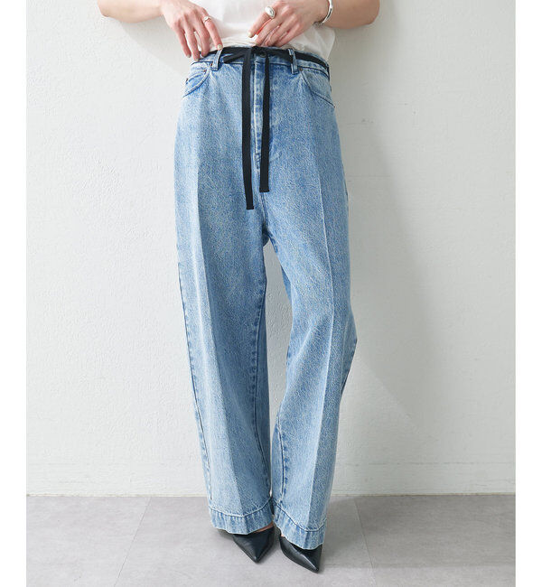  「センタープレスデニムパンツ」|デニム|