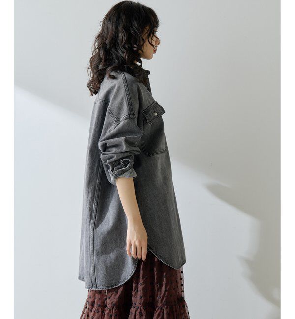  「コットンヘンプデニムオーバーシャツ」|シャツ・ブラウス|