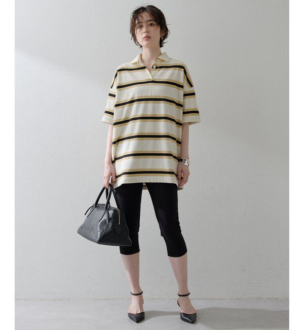 THE PAUSE「【THE PAUSE】ボーダーBIGポロシャツ」|Tシャツ・カットソー|