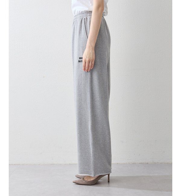  「ロゴ裏毛ワイドパンツ」|チノ|