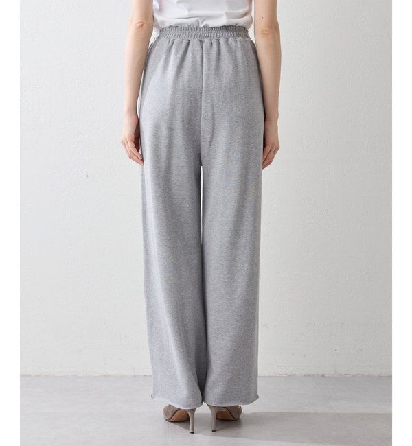  「ロゴ裏毛ワイドパンツ」|チノ|