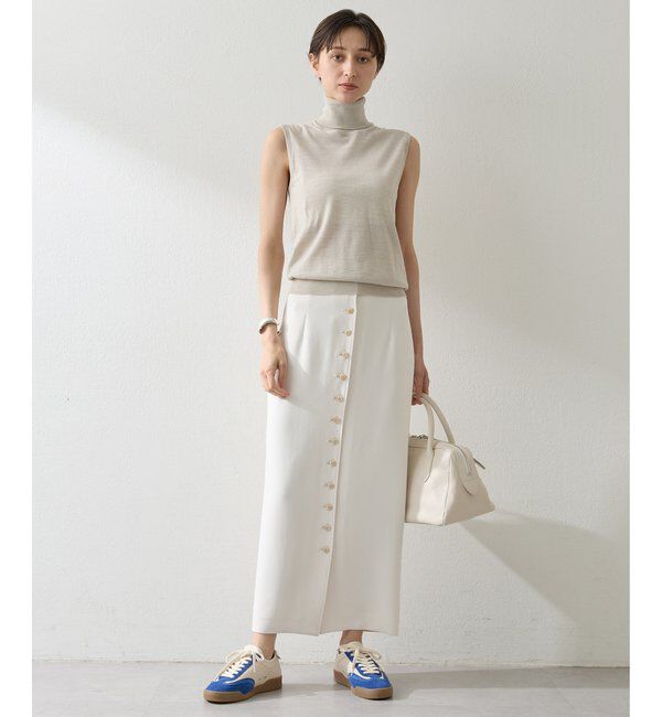  「Wクロスボタンスカート」|スカート|