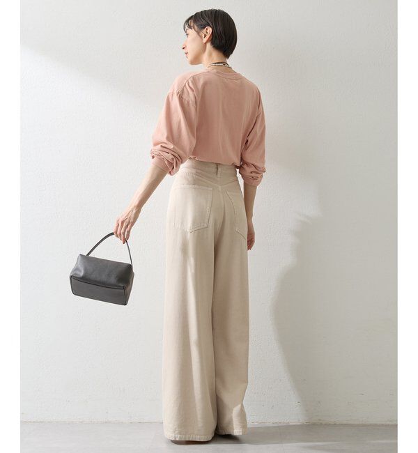  「フロッキープリントロングTシャツ」|Tシャツ・カットソー|