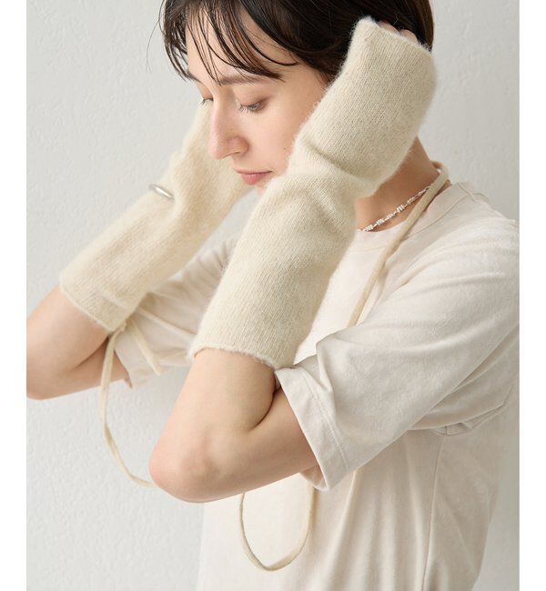  「【THROW】別注カラーArm Warmer」|手袋|オフホワイト