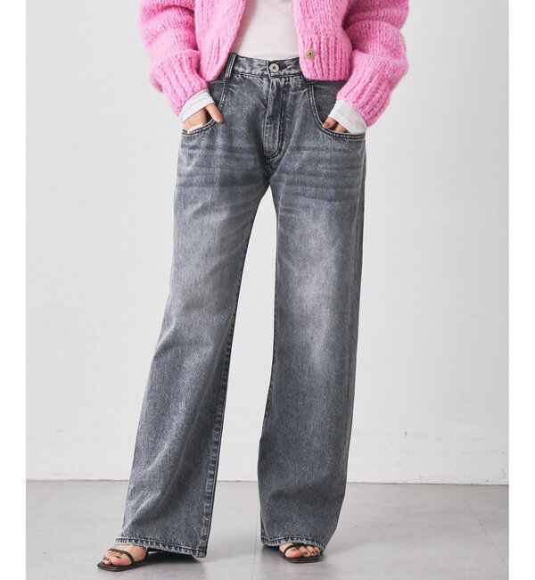  「ポケットデニムパンツ」|デニム|グレー