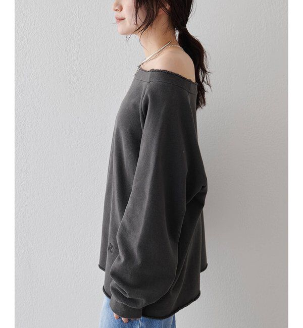  「オフショル裏毛プルオーバー」|Tシャツ・カットソー|