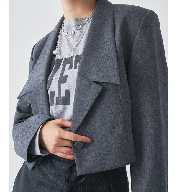  「ウールギャバテーラージャケット」|テーラードジャケット|