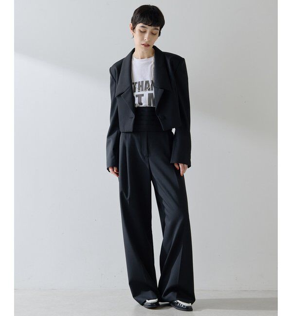  「ウールギャバテーラージャケット」|テーラードジャケット|