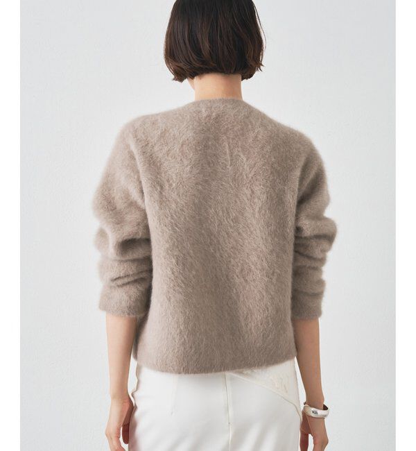  「ファーボタンジャケット」|ニット・セーター|