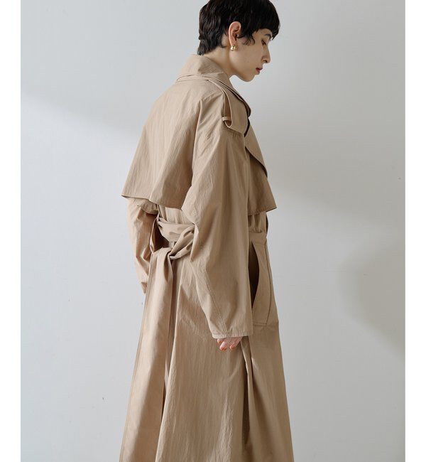 「ロングトレンチコート」|トレンチコート|