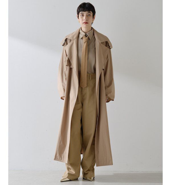  「ロングトレンチコート」|トレンチコート|