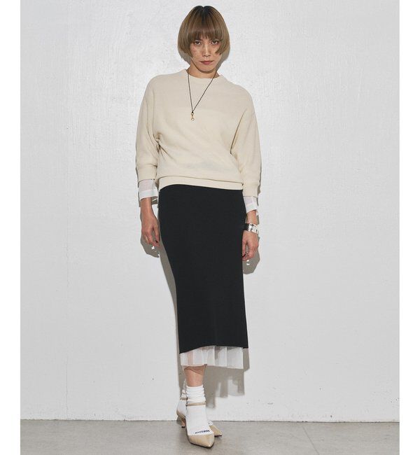 GEMINI「【GEMINI】ニットレイヤードスカート」|スカート|