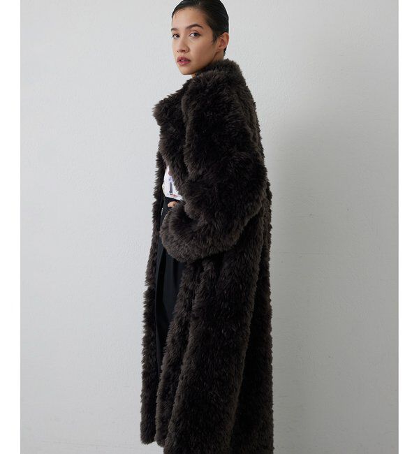  「【THE PAUSE】フェイクファーロングコート」|その他|