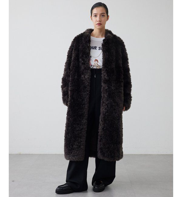  「【THE PAUSE】フェイクファーロングコート」|その他|