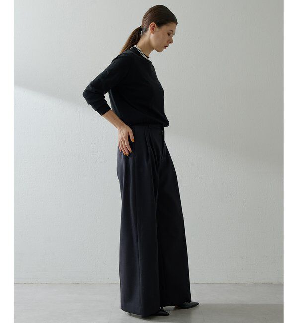  「ワイドタックパンツ」|チノ|