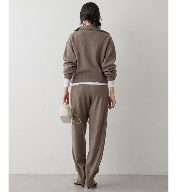  「ウールカシミヤZIPニットプルオーバー」|ニット・セーター|