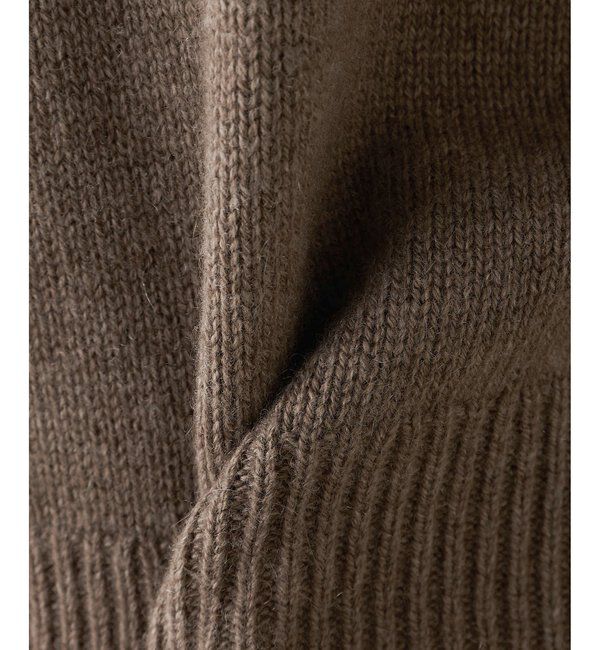  「ウールカシミヤZIPニットプルオーバー」|ニット・セーター|