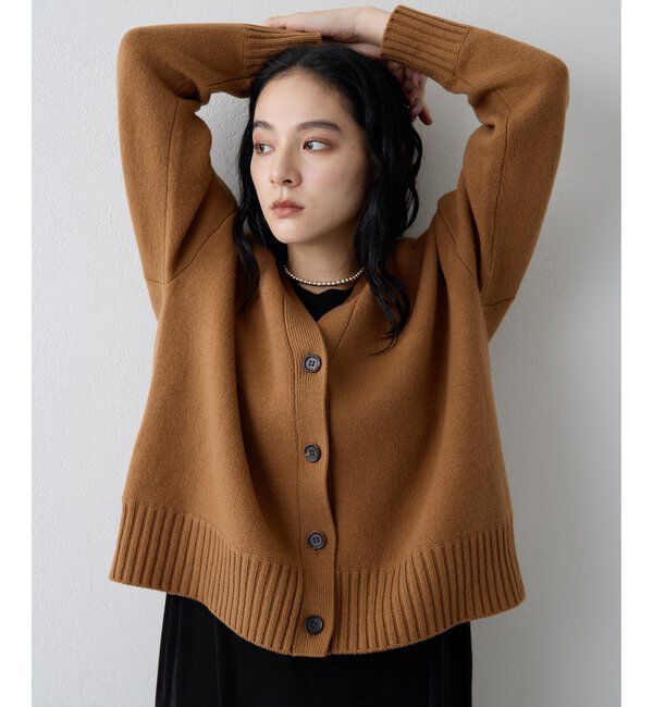 Drawing Numbers「【Drawing Numbers】接結ルーズVネックカーディガン」|ニット・セーター|