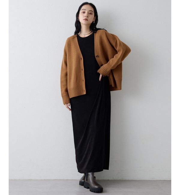 Drawing Numbers「【Drawing Numbers】接結ルーズVネックカーディガン」|ニット・セーター|