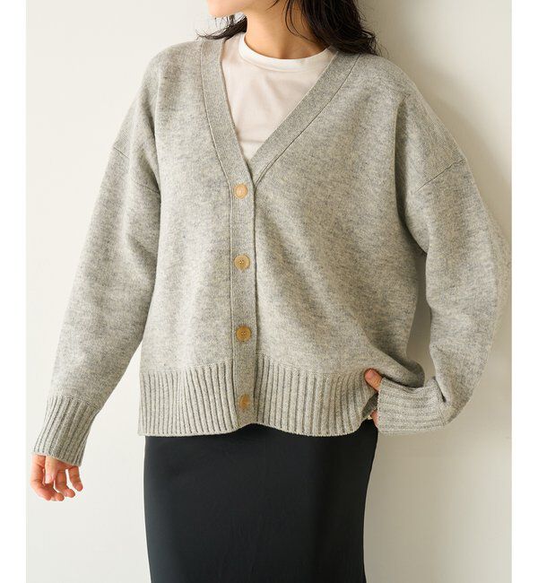 Drawing Numbers「【Drawing Numbers】接結ルーズVネックカーディガン」|ニット・セーター|