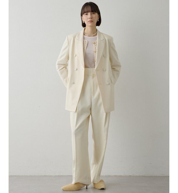  「ハイウエストタックパンツ」|チノ|