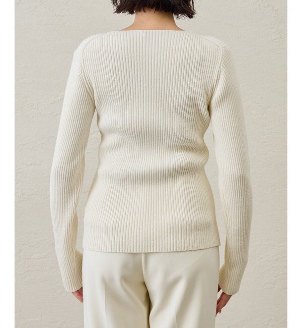  「RAW SILK リブカーディガン」|ニット・セーター|