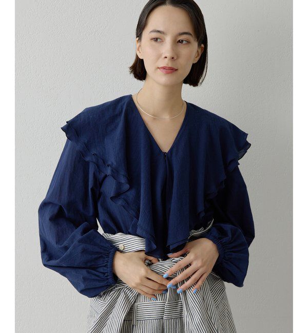  「ローンフリルブラウス」|シャツ・ブラウス|