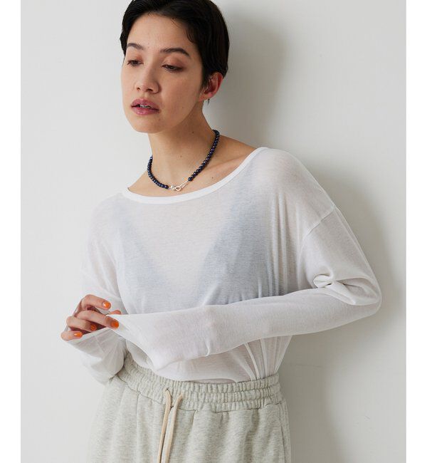 THE PAUSE「【THE PAUSE】シアーフライスロンTEE」|Tシャツ・カットソー|