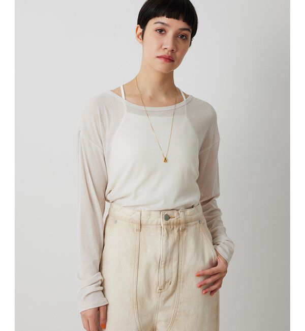 THE PAUSE「【THE PAUSE】シアーフライスロンTEE」|Tシャツ・カットソー|