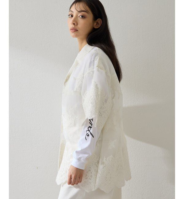  「オーガンジーレースシャツ」|シャツ・ブラウス|