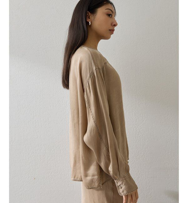  「ピグメントクルーブラウス」|シャツ・ブラウス|
