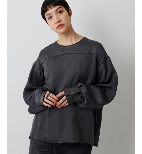  「ピグメントクルーブラウス」|シャツ・ブラウス|