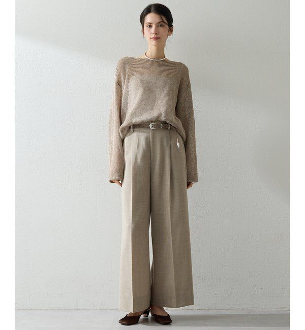  「ボートメッシュニットプルオーバー」|ニット・セーター|