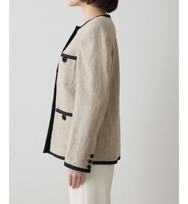  「リネンパイピングジャケット」|その他|