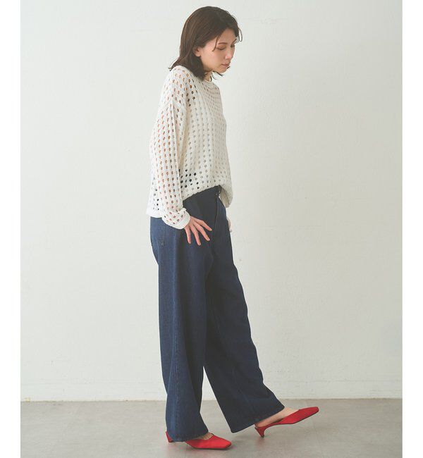 Drawing Numbers「【Drawing Numbers】リヨセルコットンワイドデニム」|チノ|