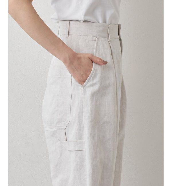 Drawing Numbers「【Drawing Numbers】コットンリネンデニムカーゴパンツ」|チノ|